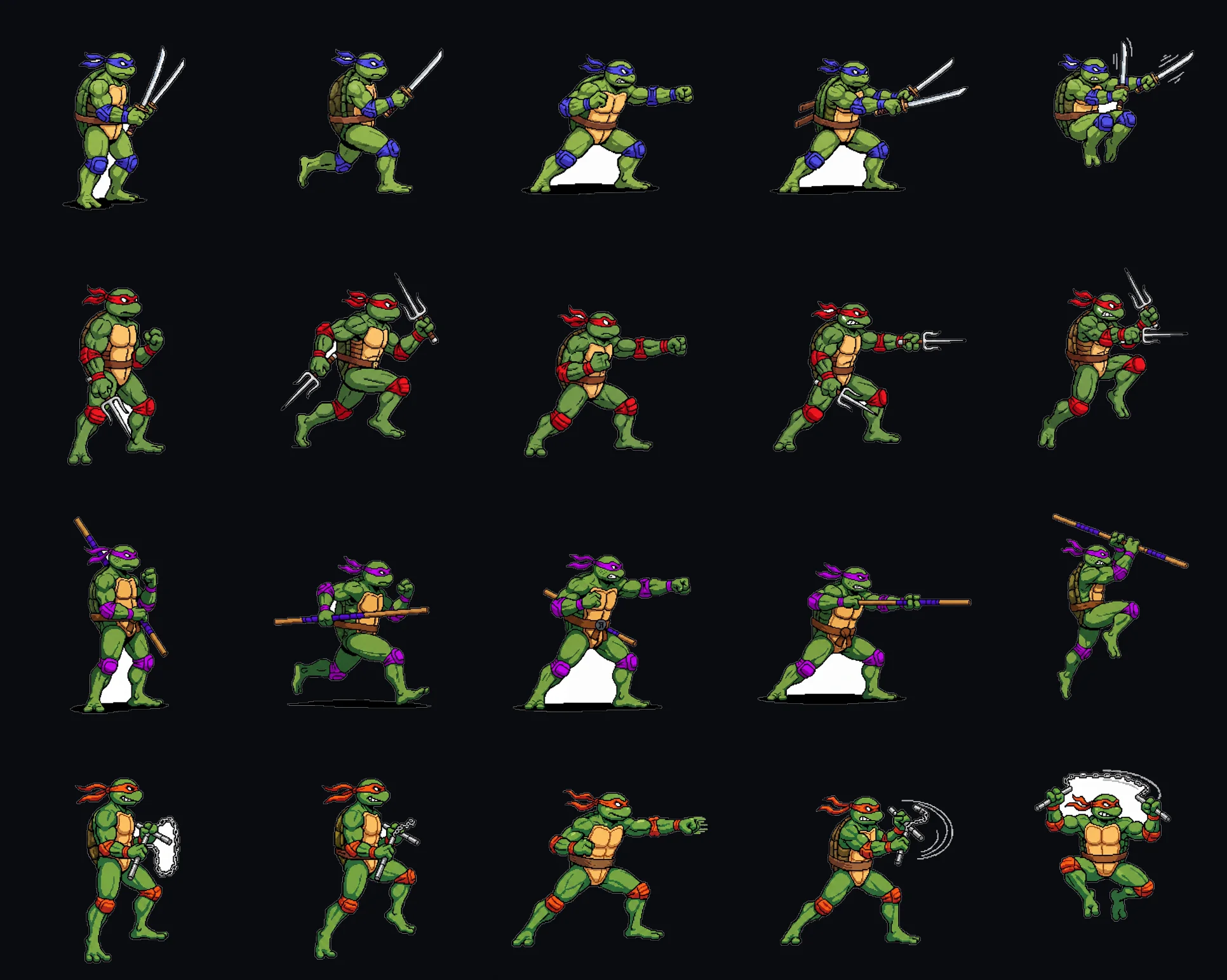 Sprite contact sheet